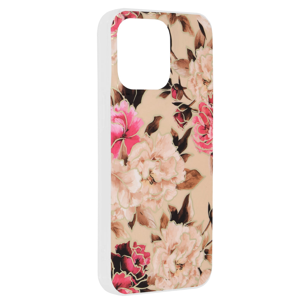 Cover til Apple iPhone 15 Pro Max, Techsuit, Marble, Beige