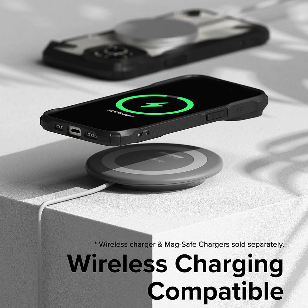 Etui til Apple iPhone 15, Ringke, Fusion X, Sort