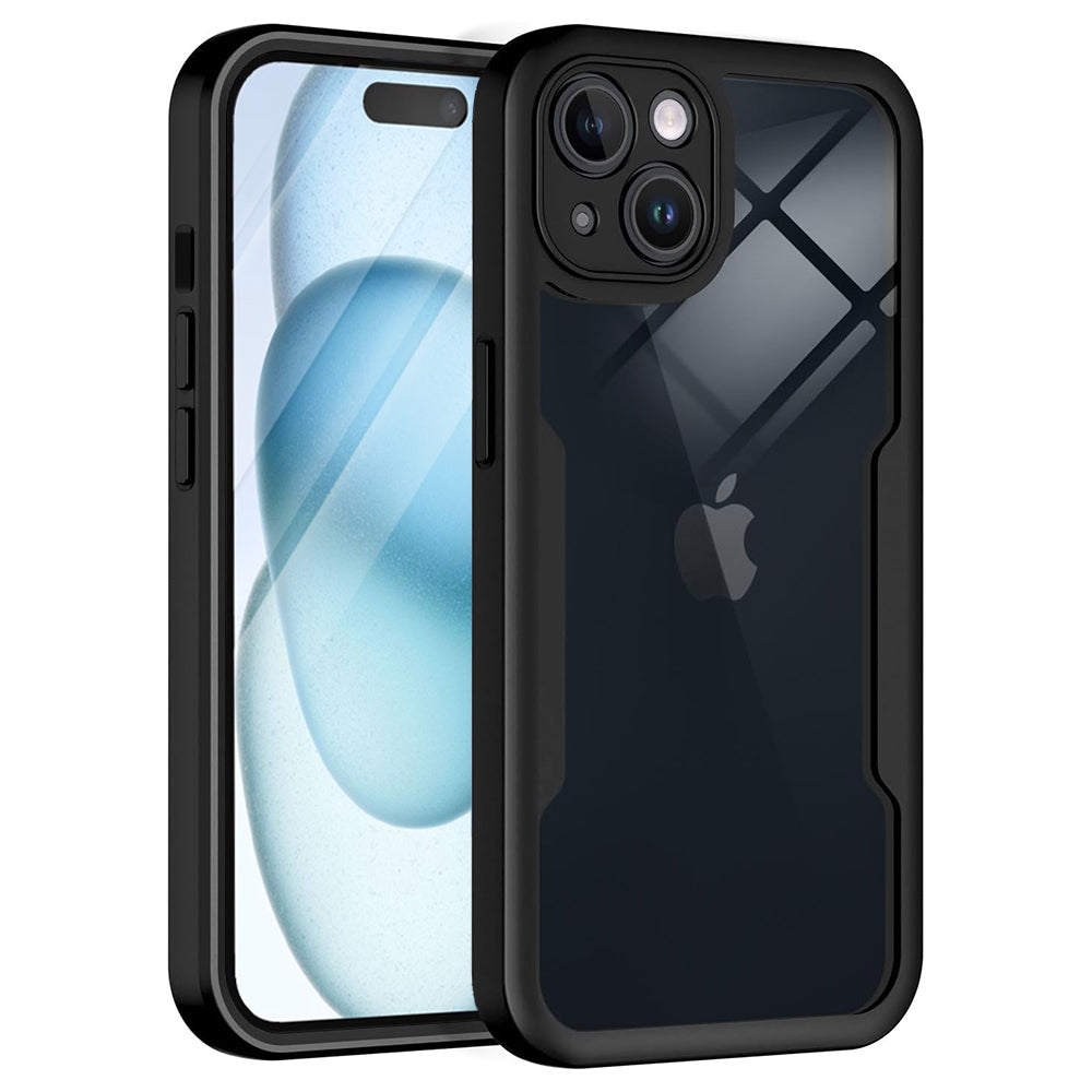 Etui til Apple iPhone 15, Techsuit, ColorVerse 360, Sort