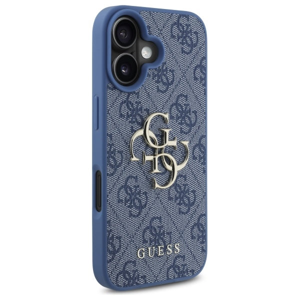 Etui til Apple iPhone 16, Guess, 4G Big Logo, Blå