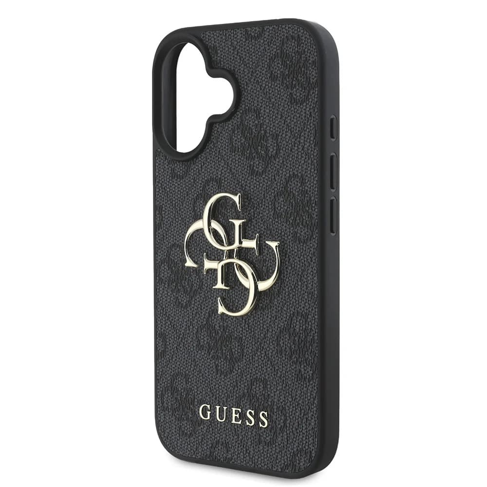 Etui til Apple iPhone 16, Guess, 4G Big Logo, Sort