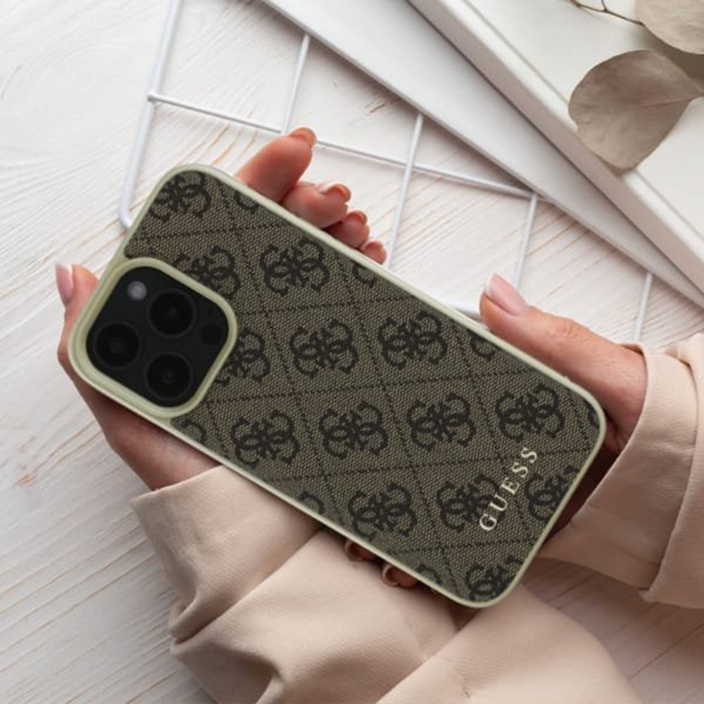 Etui til Apple iPhone 16, Guess, 4G Charm, Sort