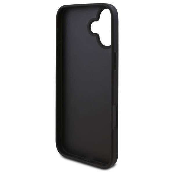Etui til Apple iPhone 16, Guess, 4G Triangle Logo, Sort
