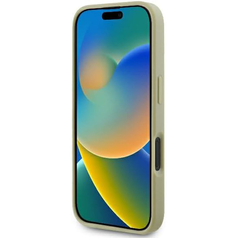 Etui til Apple iPhone 16, Guess, Fixed Glitter Big 4G, Gylden