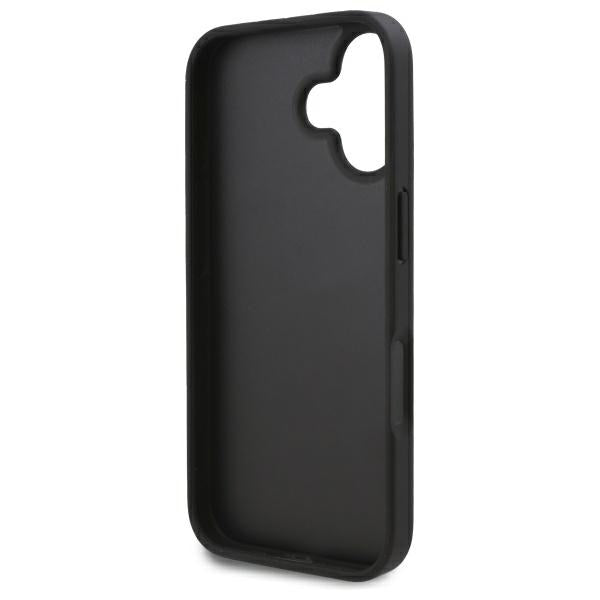 Etui til Apple iPhone 16, Karl Lagerfeld, Cardslots Monogram, Sort