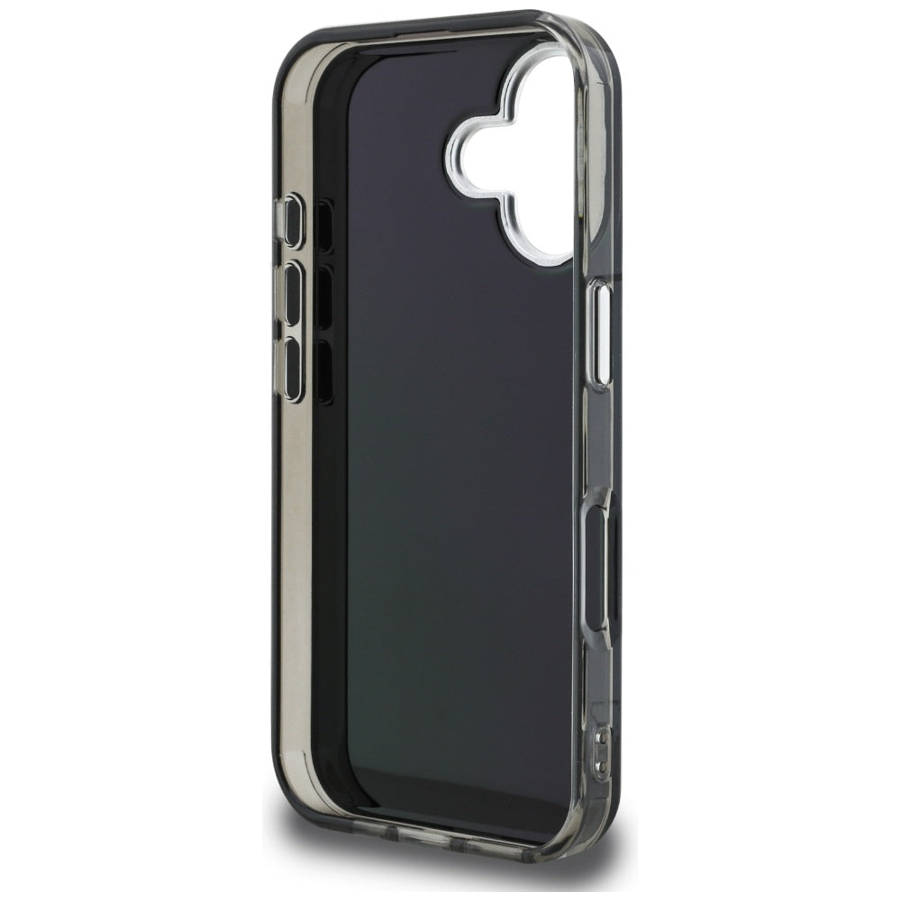 Etui til Apple iPhone 16, Karl Lagerfeld, IML Aquarelle Logo Karl & Choupette, Sort