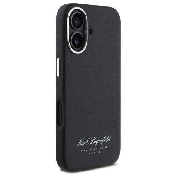Etui til Apple iPhone 16, Karl Lagerfeld, RSG, Sort