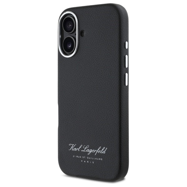 Etui til Apple iPhone 16, Karl Lagerfeld, RSG, Sort