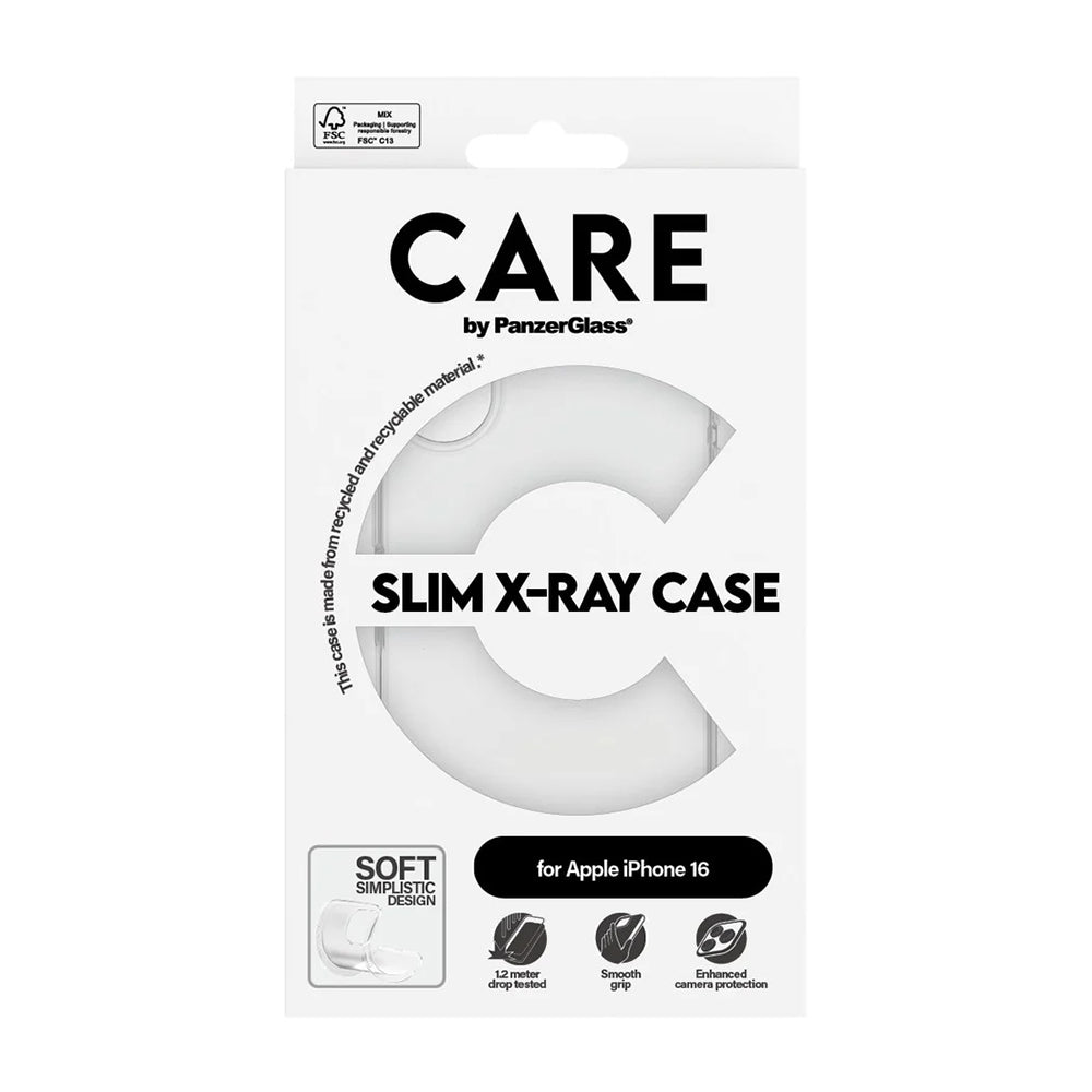 Etui til Apple iPhone 16, PanzerGlass, Fashionable Care, Transparent