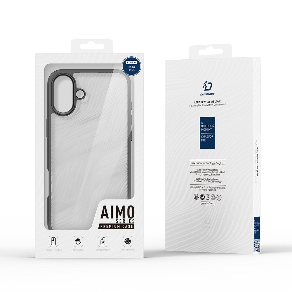 Cover til Apple iPhone 16 Plus, DUX DUCIS, Aimo, Sort