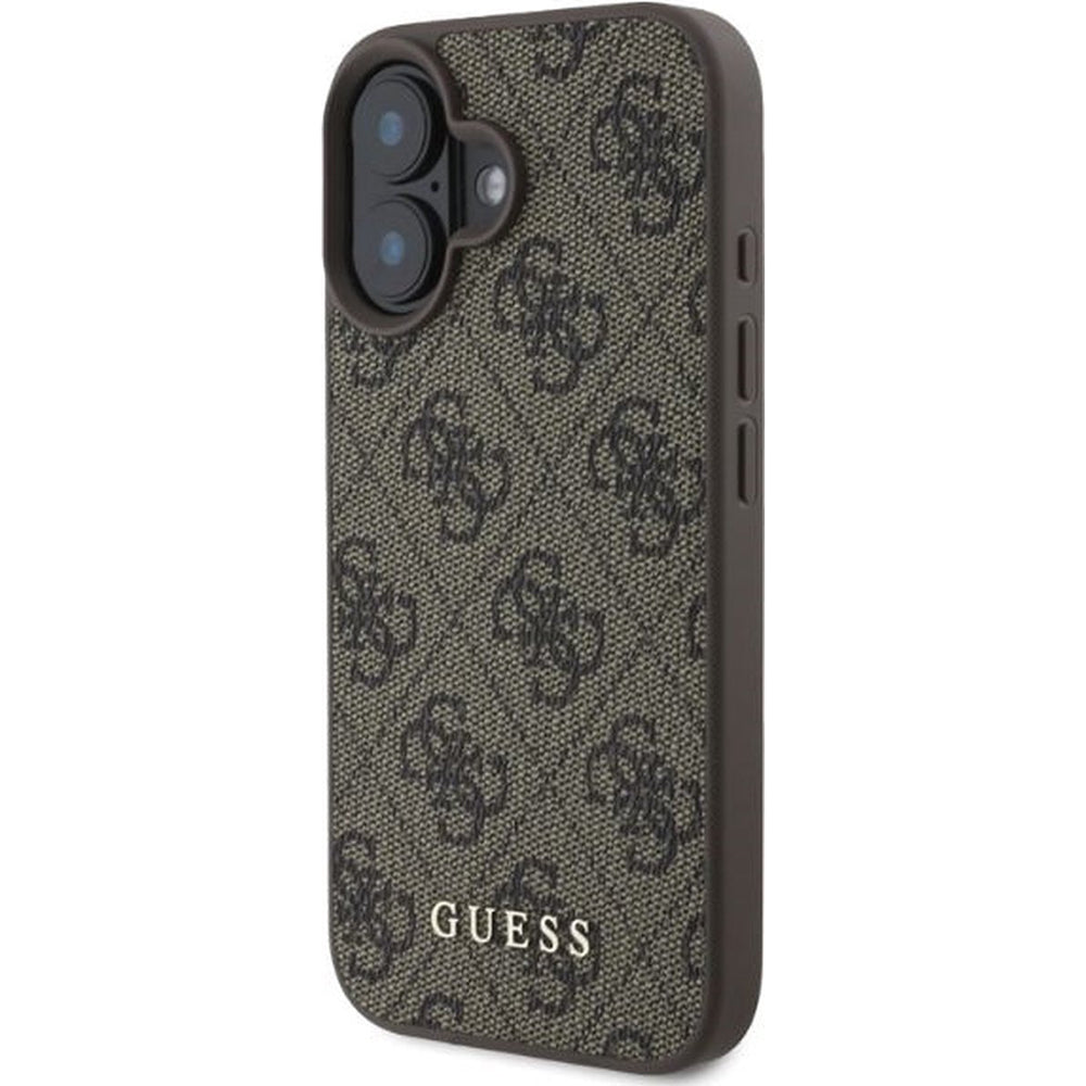 Etui til Apple iPhone 16 Plus, Guess, 4G Classic, Brun