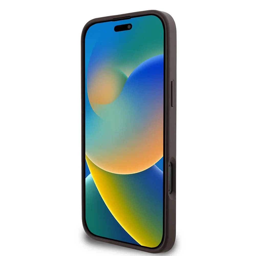 Etui til Apple iPhone 16 Pro, Guess, 4G Big Logo, Brun