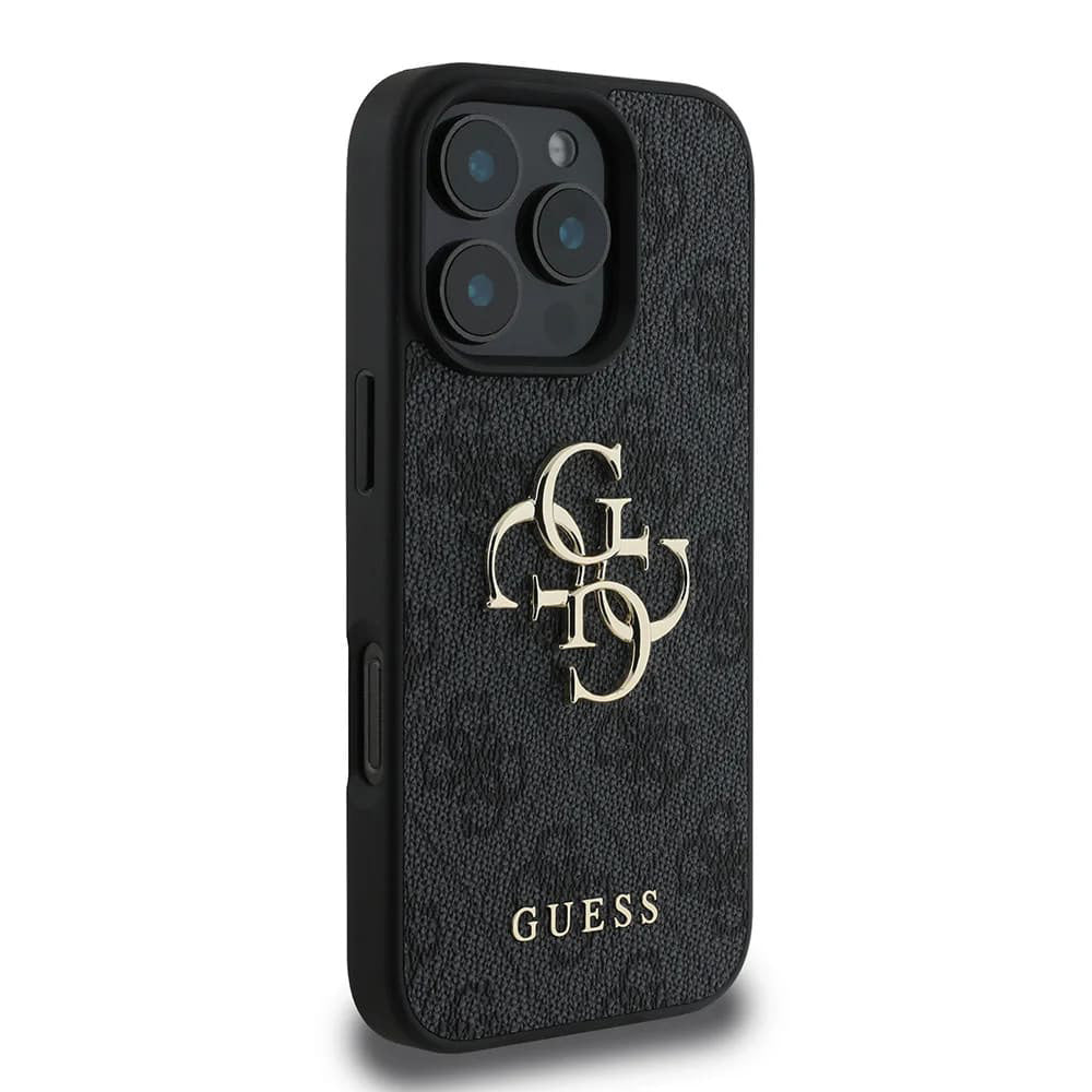 Etui til Apple iPhone 16 Pro, Guess, 4G Big Logo, Sort