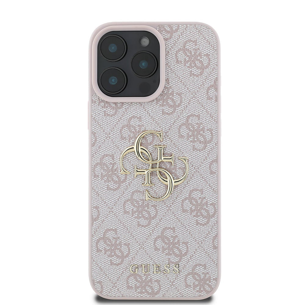 Etui til Apple iPhone 16 Pro, Guess, 4G Big Logo, Pink