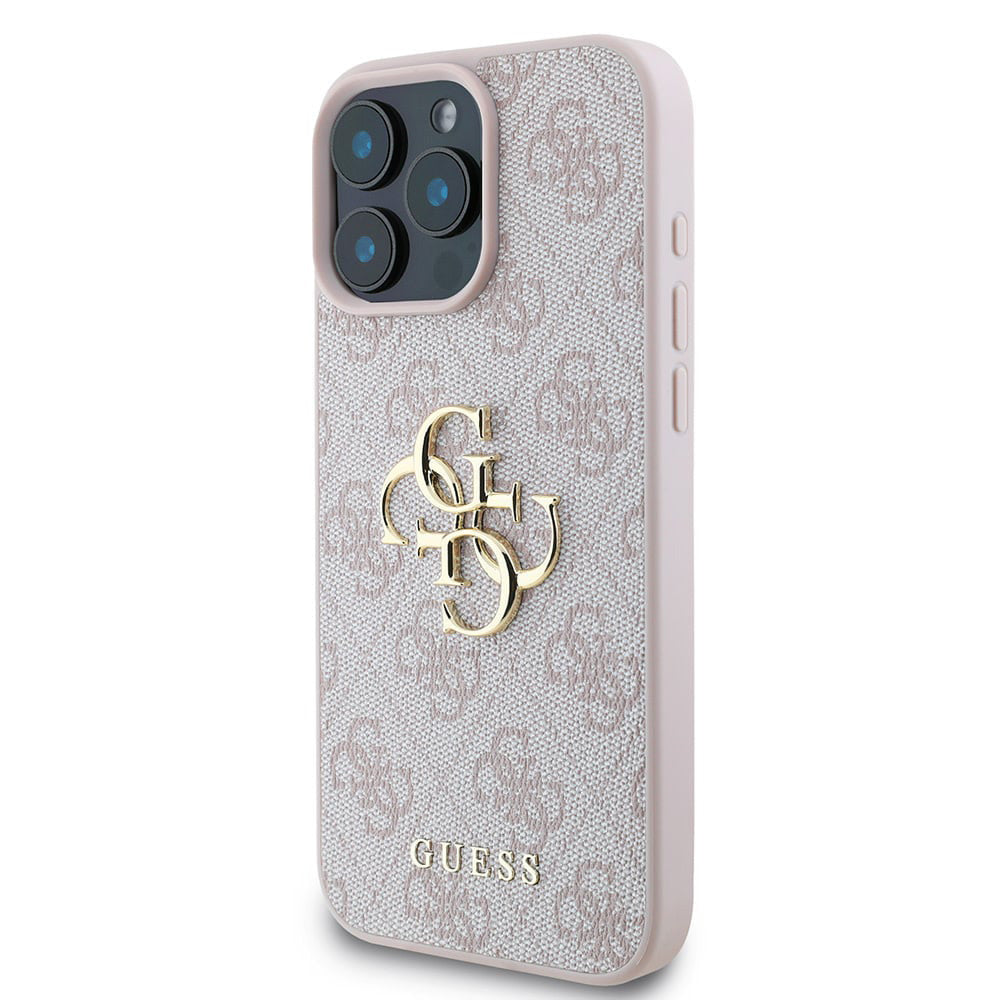 Etui til Apple iPhone 16 Pro, Guess, 4G Big Logo, Pink