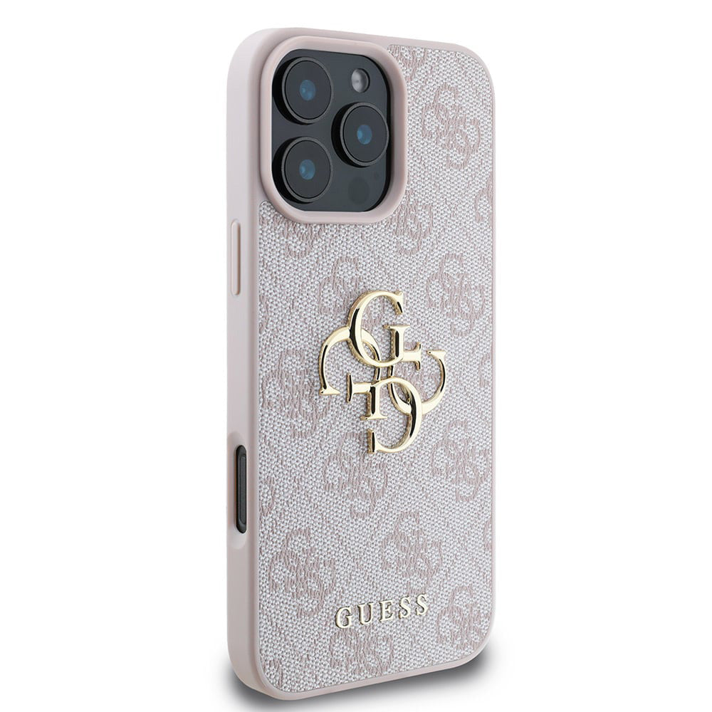 Etui til Apple iPhone 16 Pro, Guess, 4G Big Logo, Pink