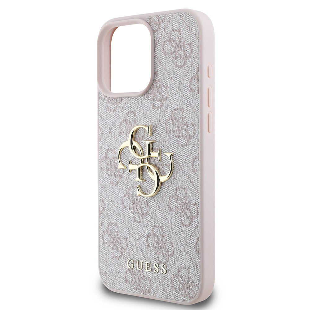 Etui til Apple iPhone 16 Pro, Guess, 4G Big Logo, Pink