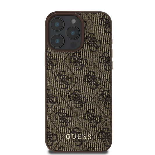 Etui til Apple iPhone 16 Pro, Guess, 4G Classic, Sort