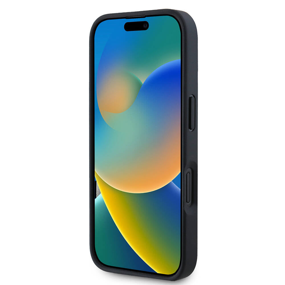 Etui til Apple iPhone 16 Pro, Guess, 4G Triangle Logo, Hvid