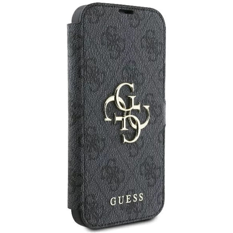Etui til Apple iPhone 16 Pro Max, Guess, 4G Book, Sort
