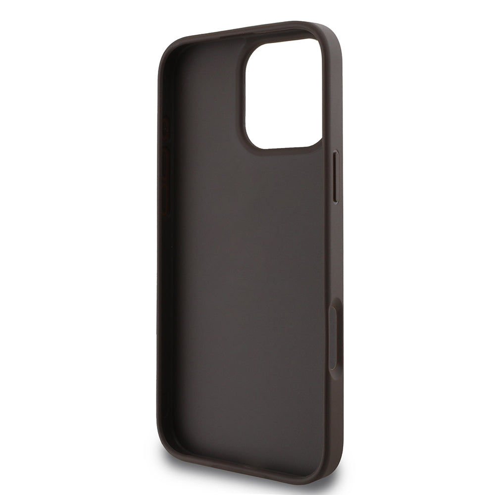 Case for Apple iPhone 16 Pro Max, Guess, 4G Classic, Brown