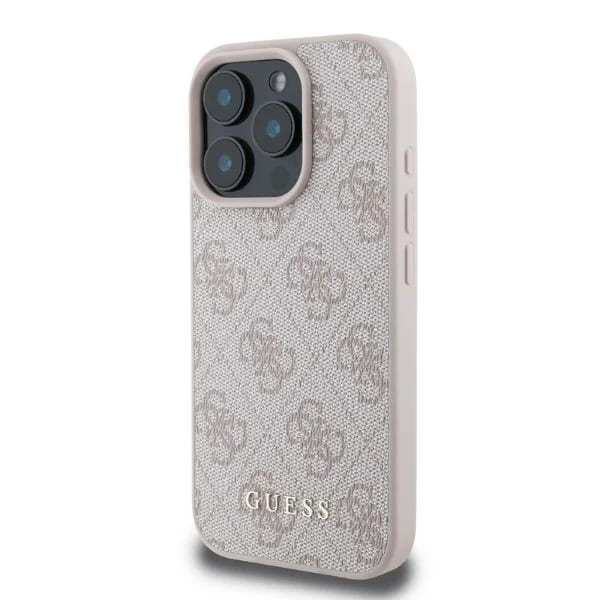 Etui til Apple iPhone 16 Pro Max, Guess, 4G Classic, Pink