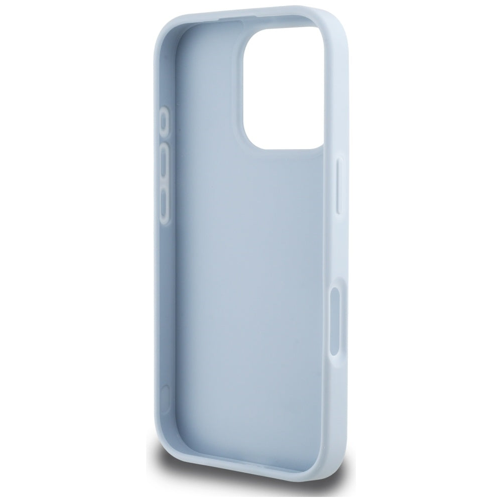 Etui til Apple iPhone 16 Pro Max, Guess, Grained Big 4G Logo Small Classic Logo, Blå