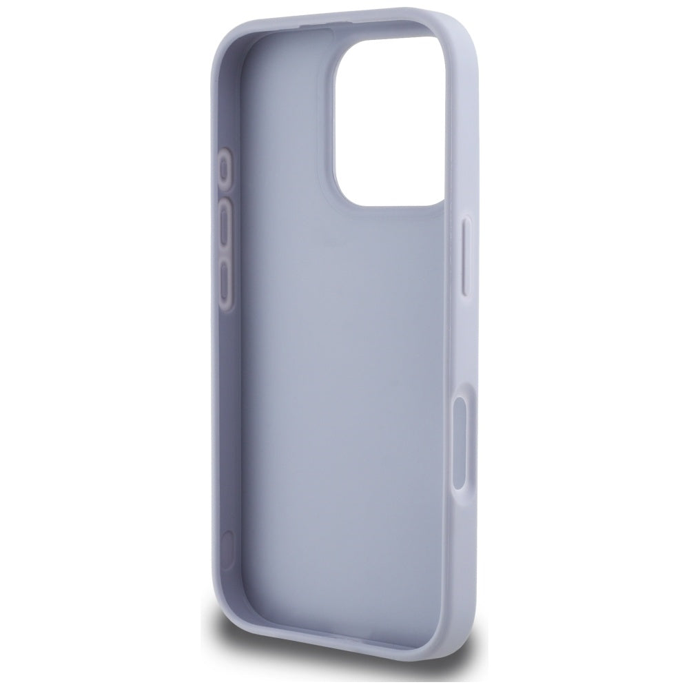 Etui til Apple iPhone 16 Pro Max, Guess, Hot Stamp 4G Pattern Triangle Logo, Lys Lilla