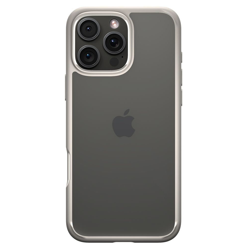 Etui til Apple iPhone 16 Pro, Spigen, Ultra Hybrid, Beige ACS08127