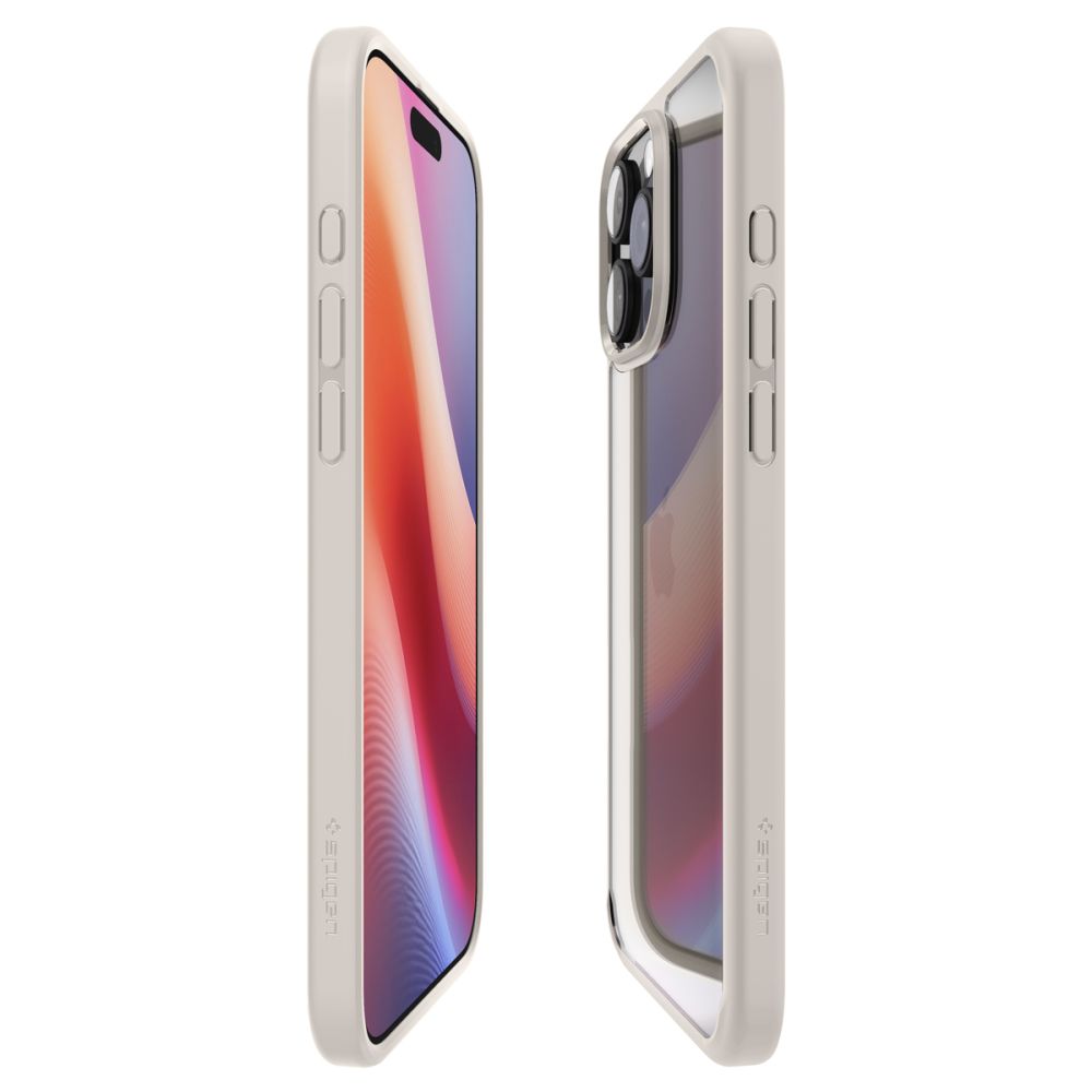 Etui til Apple iPhone 16 Pro, Spigen, Ultra Hybrid, Beige ACS08127