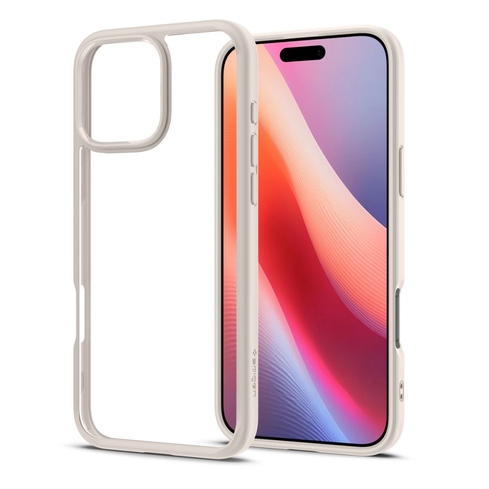 Etui til Apple iPhone 16 Pro, Spigen, Ultra Hybrid, Beige ACS08127