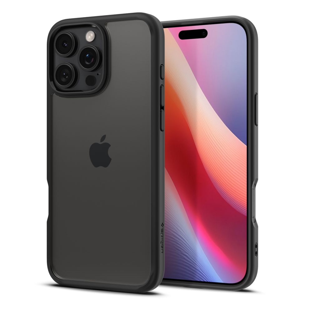 Etui til Apple iPhone 16 Pro, Spigen, Ultra Hybrid, Mat Sort