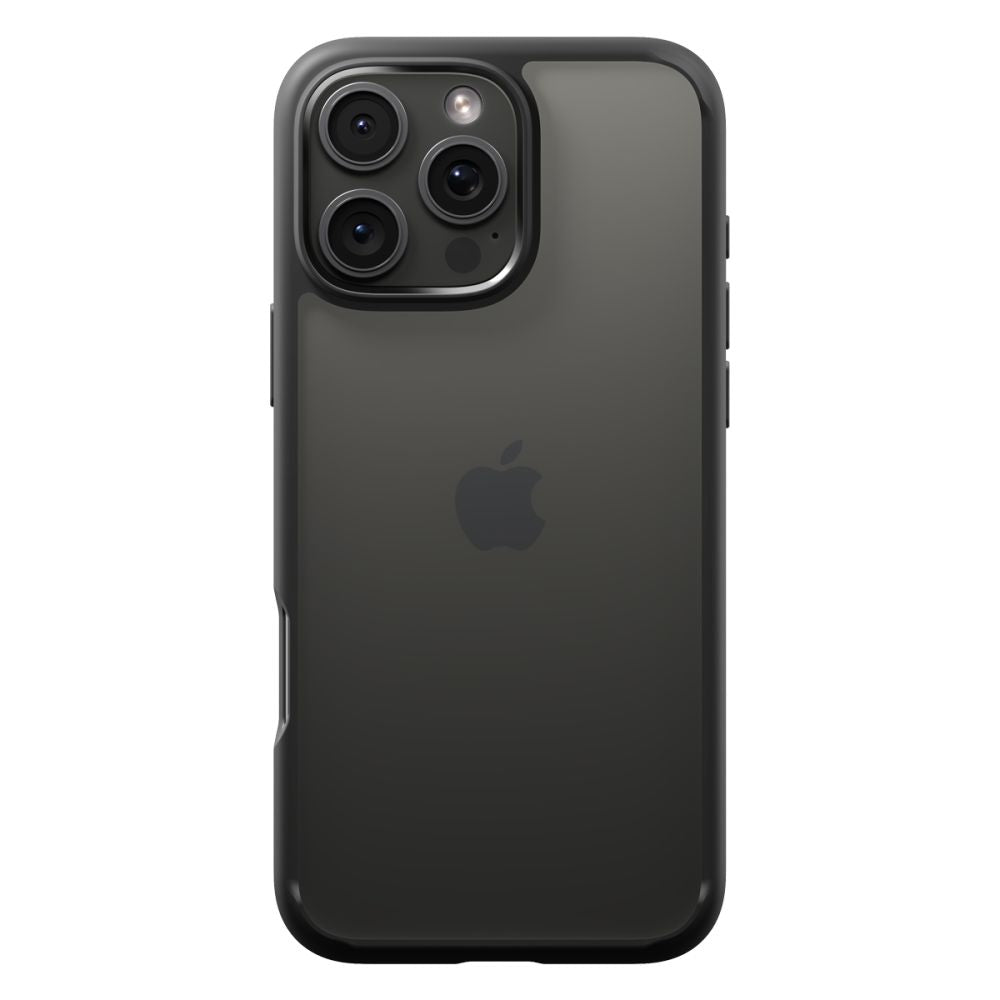 Etui til Apple iPhone 16 Pro, Spigen, Ultra Hybrid, Mat Sort