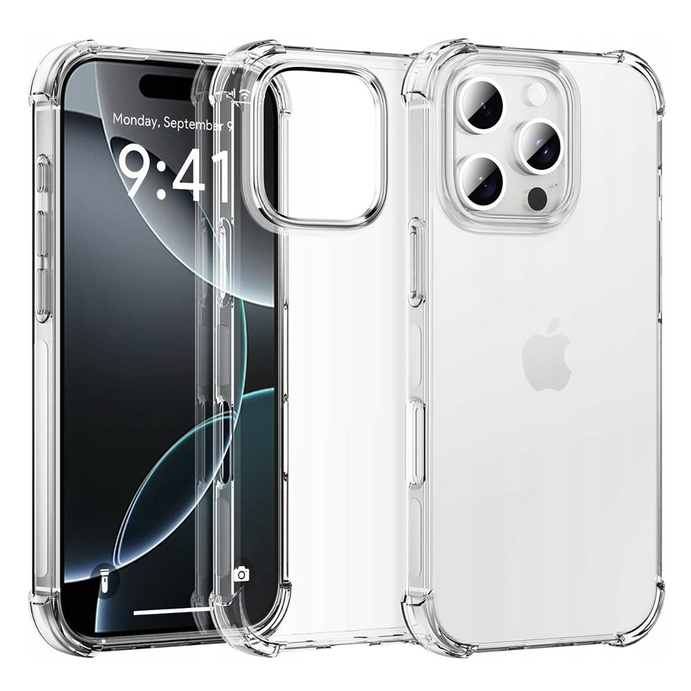 Cover til Apple iPhone 16 Pro, Techsuit, Shockproof Clear (Stor Linsehul), Transparent
