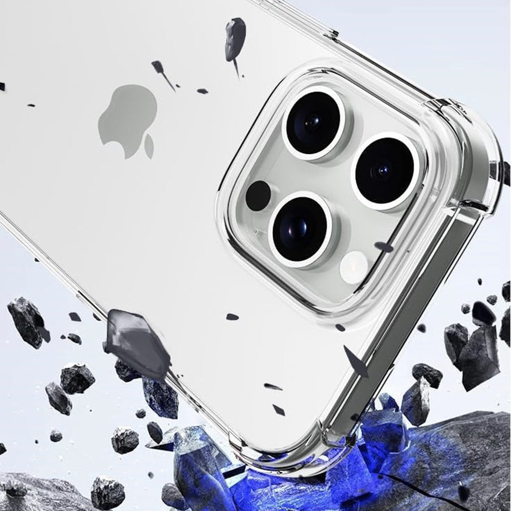 Cover til Apple iPhone 16 Pro, Techsuit, Shockproof Clear (Stor Linsehul), Transparent