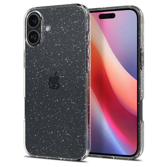 Cover til Apple iPhone 16, Spigen, Liquid Crystal Glitter, Transparent ACS08192