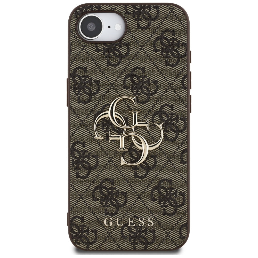 Etui til Apple iPhone 17e / 16e, Guess, 4G Big Logo, Brun