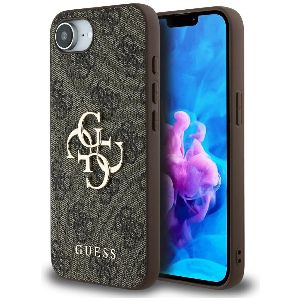 Etui til Apple iPhone 17e / 16e, Guess, 4G Big Logo, Sort