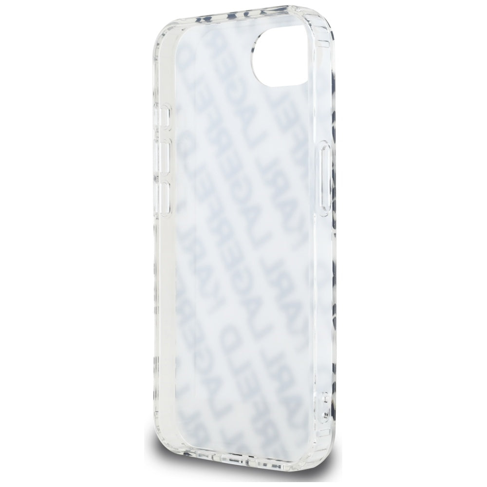 Etui til Apple iPhone 17e / 16e, Karl Lagerfeld, IML Luxury Gold Fullover Logo, Gylden