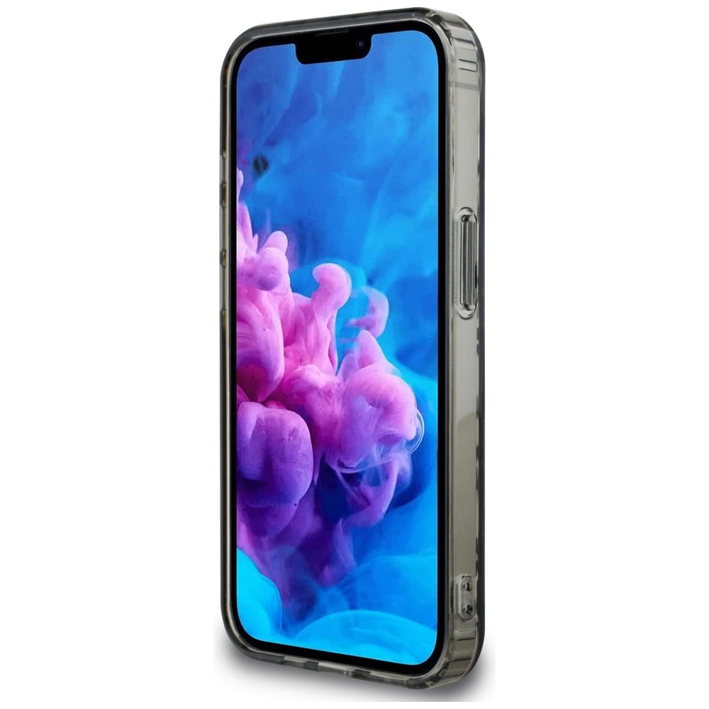 Etui til Apple iPhone 17e / 16e, Karl Lagerfeld, IML Luxury Silver Fullover Logo, Sølvfarvet