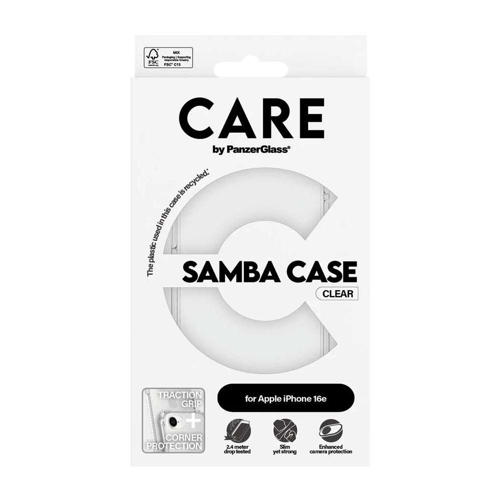 Etui til Apple iPhone 17e / 16e, PanzerGlass, Fashionable Care, Transparent