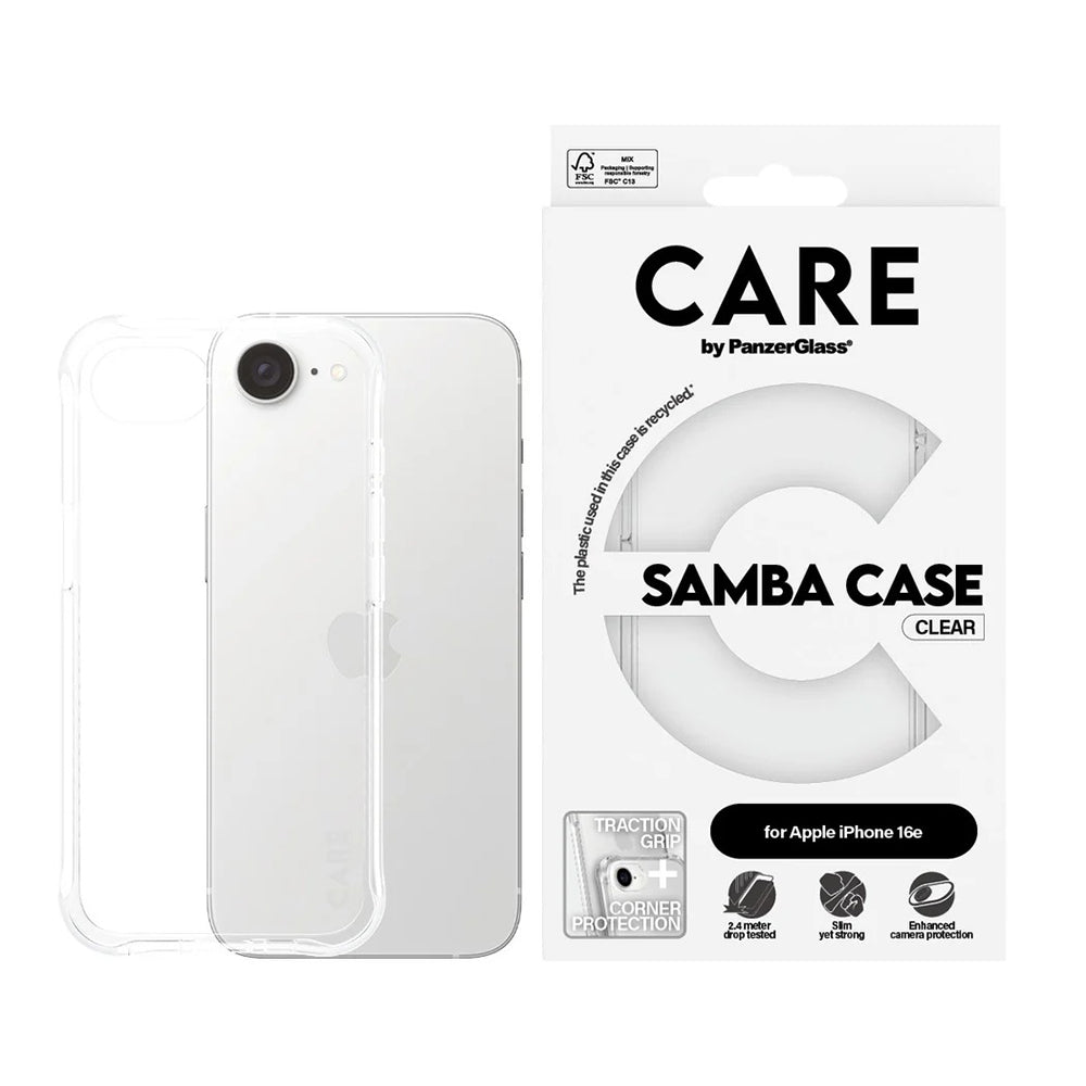 Etui til Apple iPhone 17e / 16e, PanzerGlass, Fashionable Care, Transparent