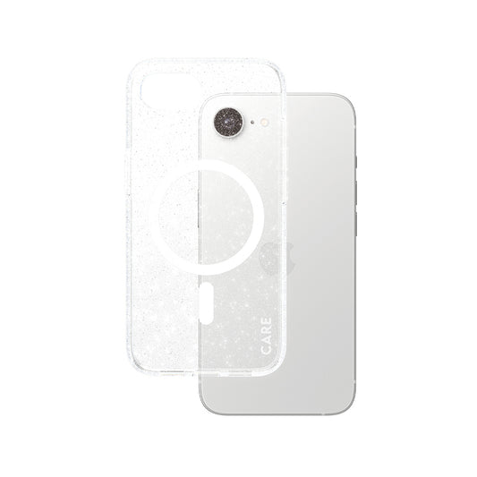Etui til Apple iPhone 16e, PanzerGlass, Care Urban Combat Star Lit, Transparent Hvid