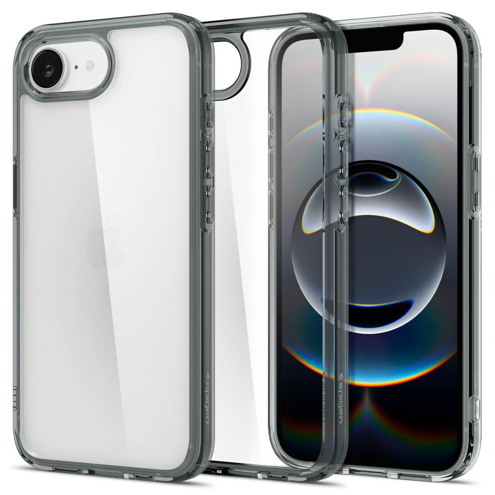 Etui til Apple iPhone 17e / 16e, Spigen, Ultra Hybrid, Røgfarvet ACS09531