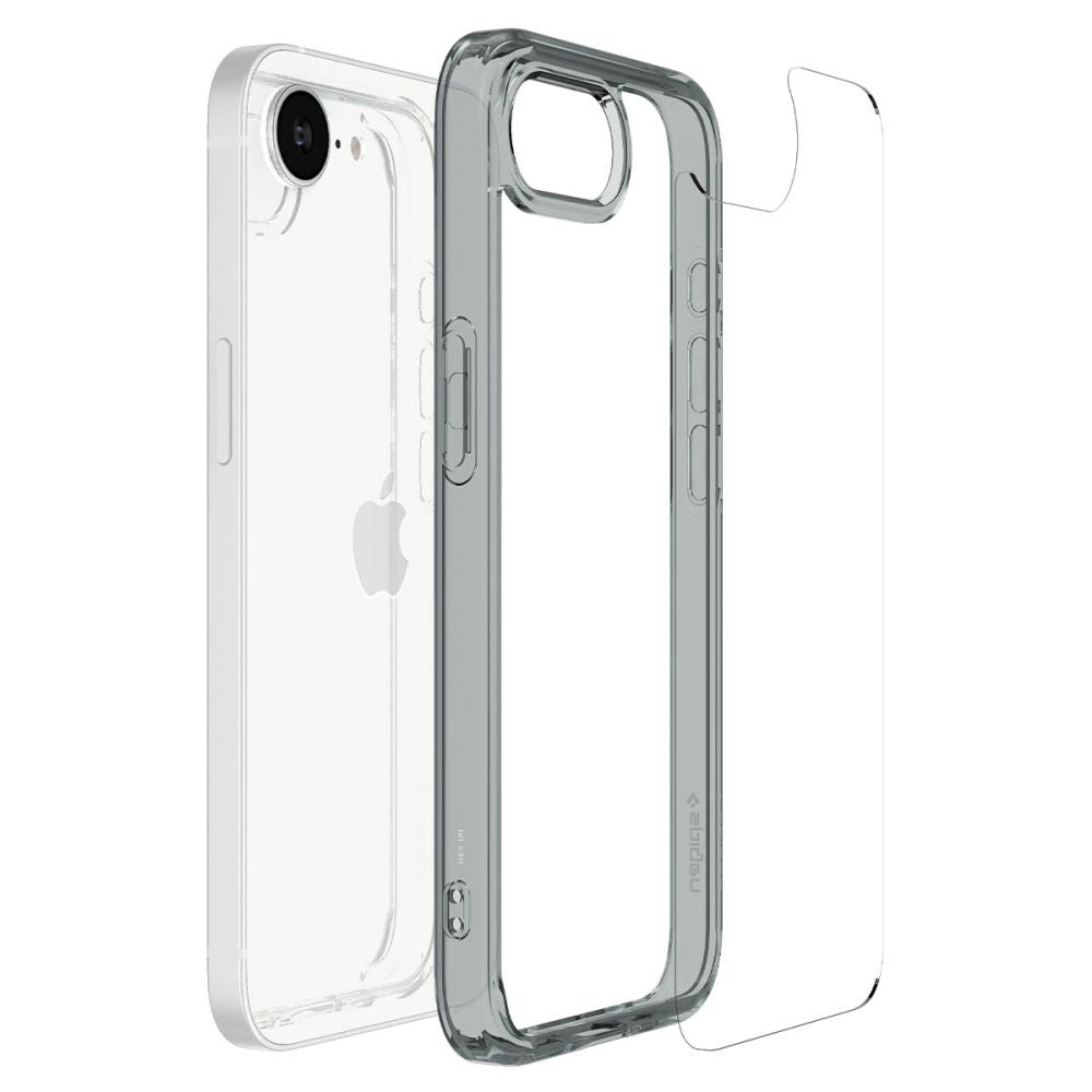 Etui til Apple iPhone 17e / 16e, Spigen, Ultra Hybrid, Røgfarvet ACS09531