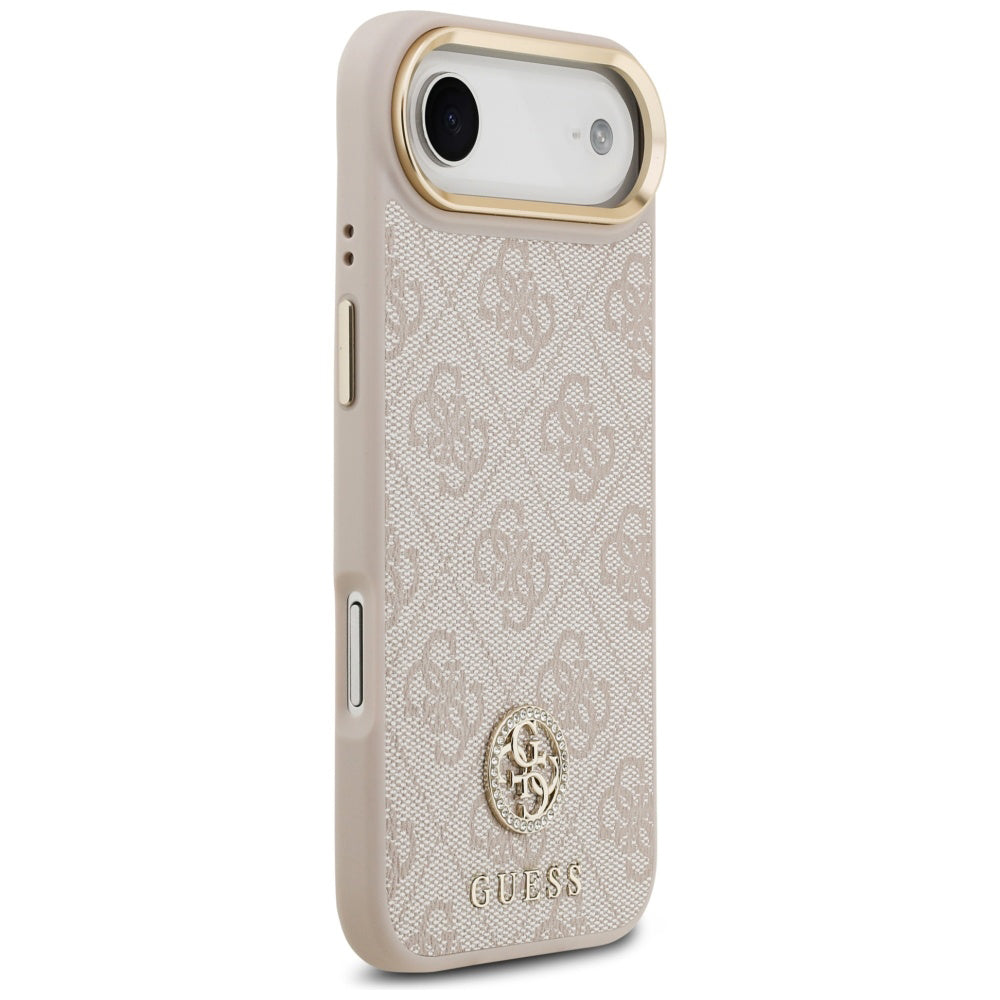 Etui til Apple iPhone 17 Air, Guess, 4G Strass Logo og Big Strap, Pink