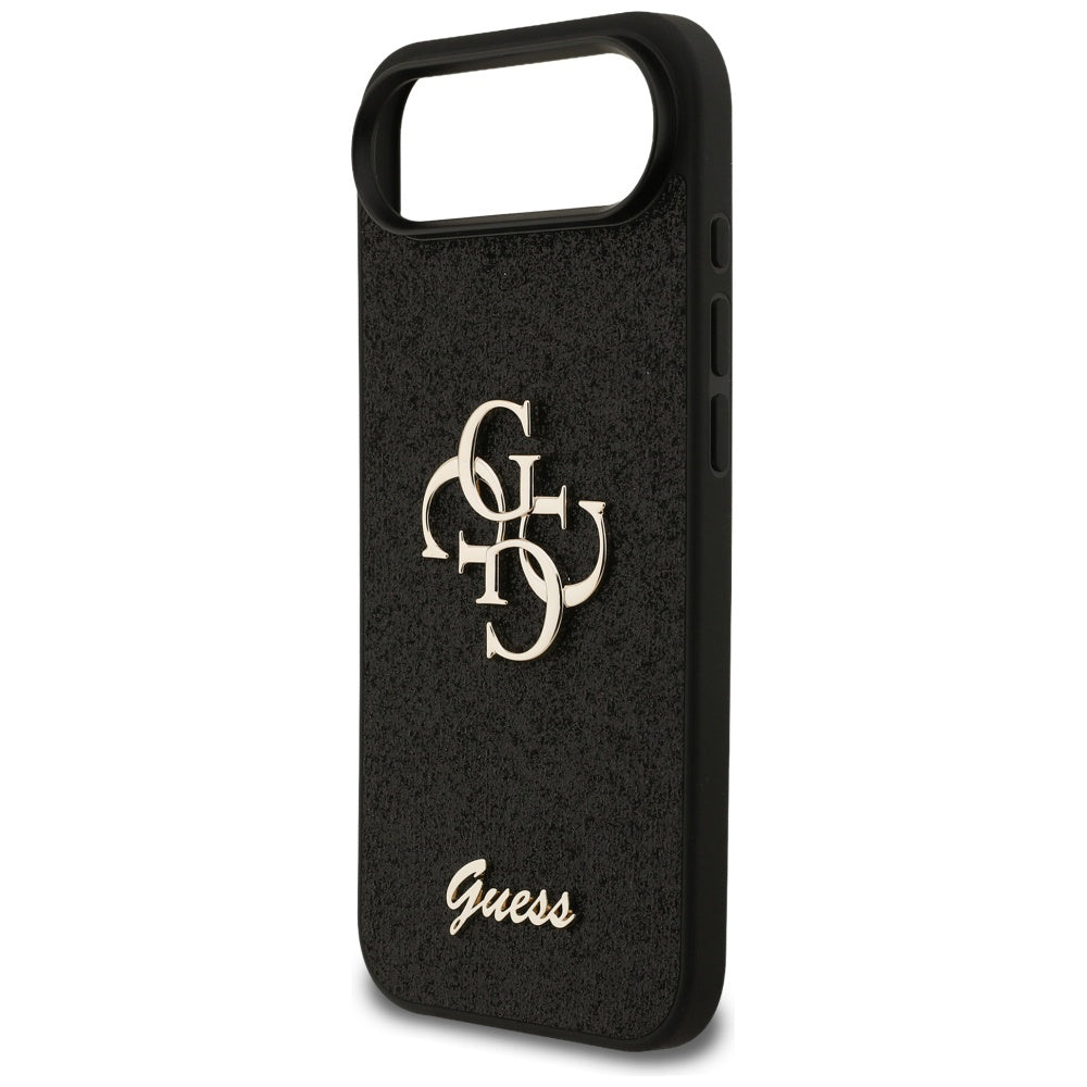 Etui til Apple iPhone 17 Air, Guess, Fixed Glitter Big 4G, Sort