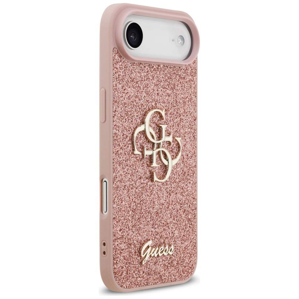 Etui til Apple iPhone 17 Air, Guess, Fixed Glitter Big 4G, Pink