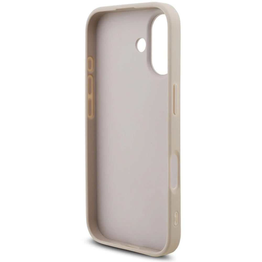 Etui til Apple iPhone 17, Guess, 4G Classic Logo med rem, Pink