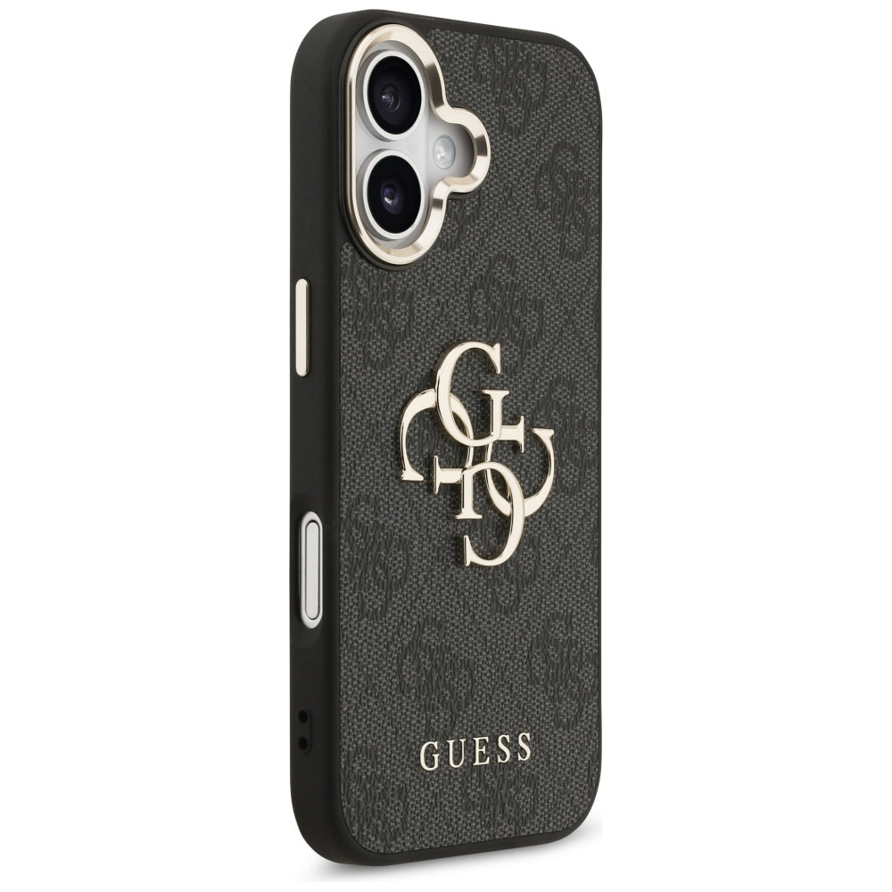 Etui til Apple iPhone 17, Guess, Big 4G Logo Classic, Sort Guld